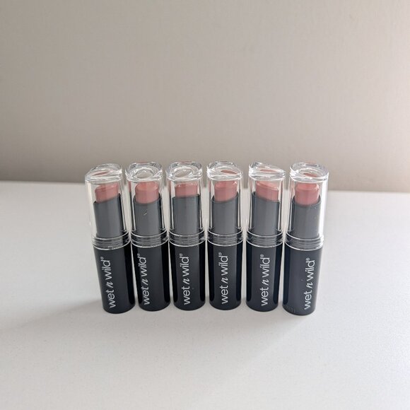 Wet n Wild MegaLast Lip Color Longwearing 983B Never Nude 0.11 oz Lot of 6 New - Picture 2 of 7
